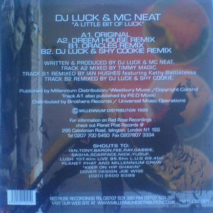 DJ Luck and MC Neat* : A Little Bit Of Luck (12")