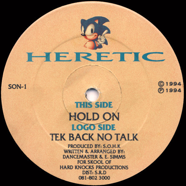 Heretic (3) : Tek Back No Talk / Hold On (12")