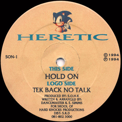 Heretic (3) : Tek Back No Talk / Hold On (12")