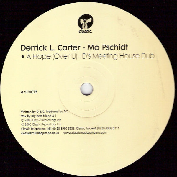 Derrick L. Carter* : Mo Pschidt (12")