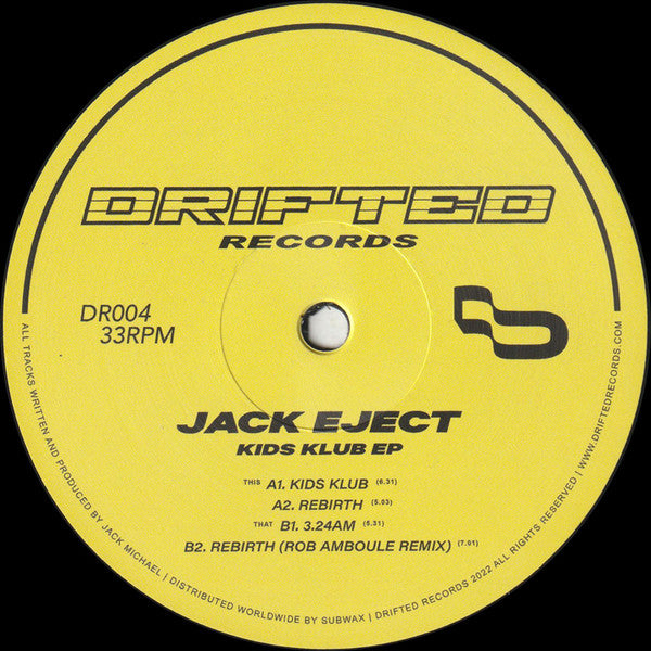 Jack Eject : Kids Klub EP (12", EP)