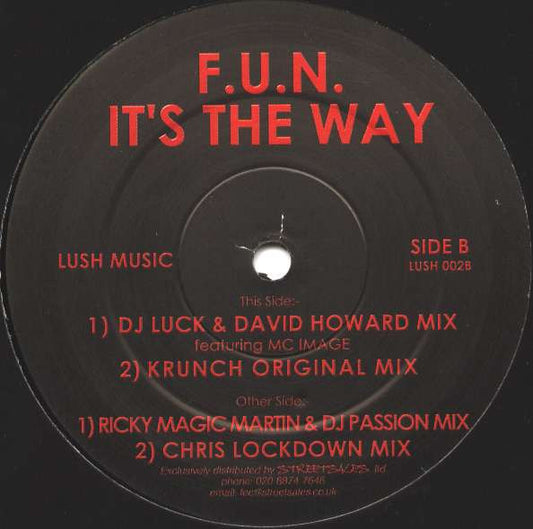 F.U.N.* : It's The Way (12")
