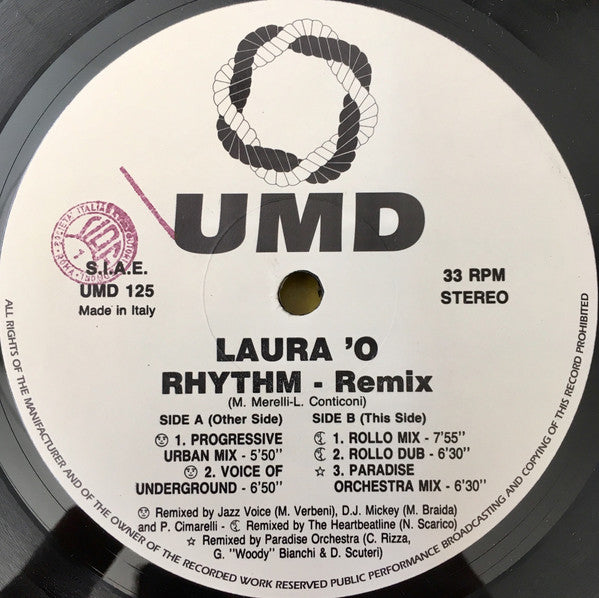 Laura  ʻO* : Rhythm (Remix) (12")