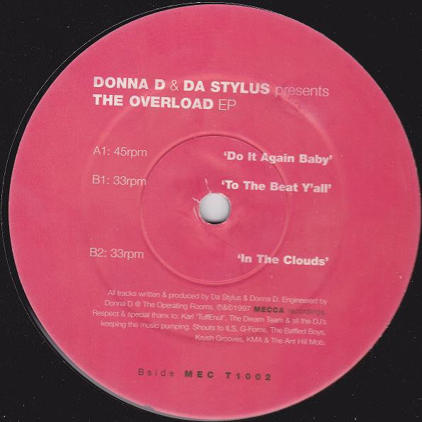 Donna D* & Da Stylus : The Overload EP (12", EP)