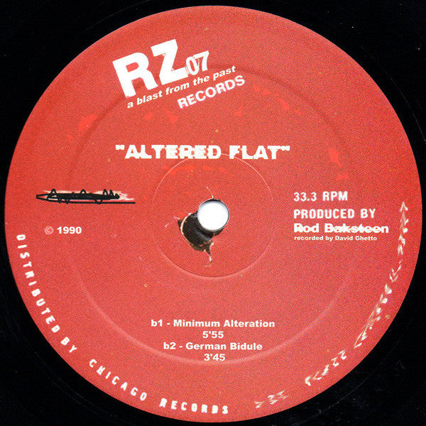 Rod Baksteen : Altered Flat (12", Ltd)