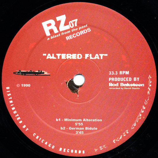 Rod Baksteen : Altered Flat (12", Ltd)