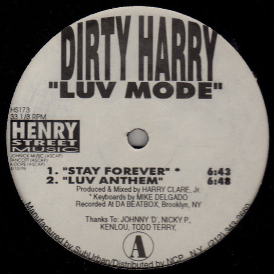 Dirty Harry (10) : Luv Mode (12")