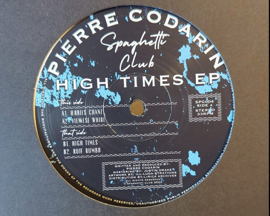 Pierre Codarin : High Times EP (12")