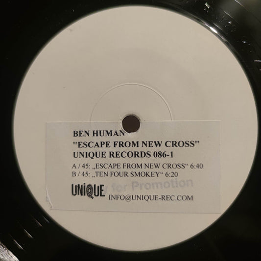 Ben Human : Escape From New Cross (12", Promo)