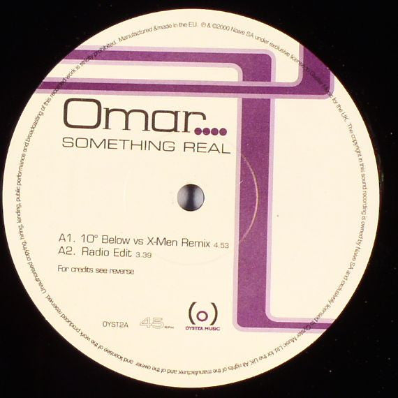 Omar : Something Real (12", Promo)