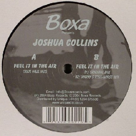 Joshua Collins : Feel It In The Air (12")