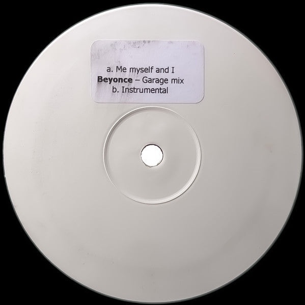 Beyoncé : Me, Myself And I (Garage Mix)  (12", Unofficial, W/Lbl)