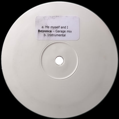 Beyoncé : Me, Myself And I (Garage Mix)  (12", Unofficial, W/Lbl)
