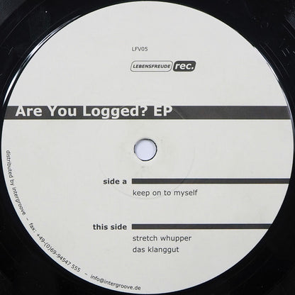 Sven Wegner : Are You Logged? EP (12", EP)