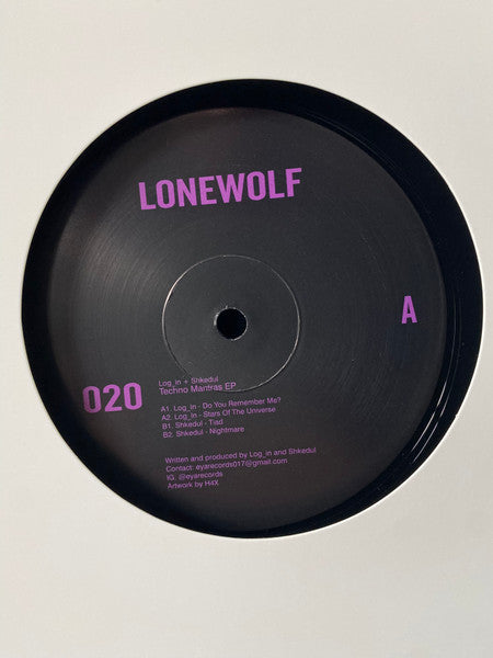 Shkedul, Log _In : Techno Mantras Ep (12")