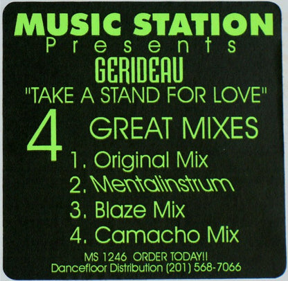 Gerideau : Take A Stand For Love (12")