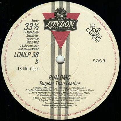 Run DMC* : Tougher Than Leather (LP, Album)
