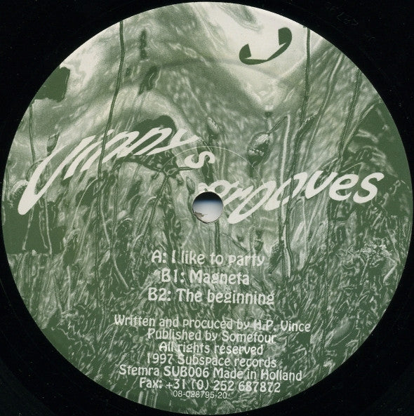 Vinny : Vinny's Grooves (12")