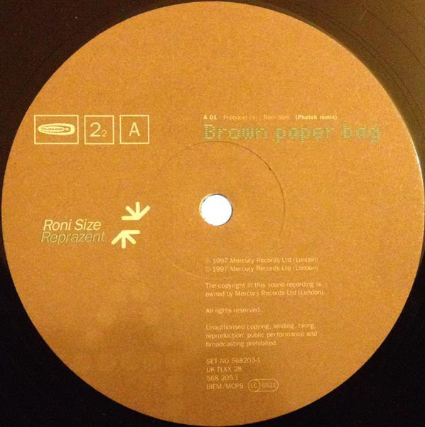 Roni Size / Reprazent : Brown Paper Bag (2x12")