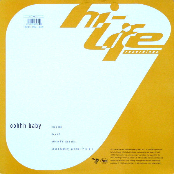 Vida Simpson* : Oohhh Baby (12")