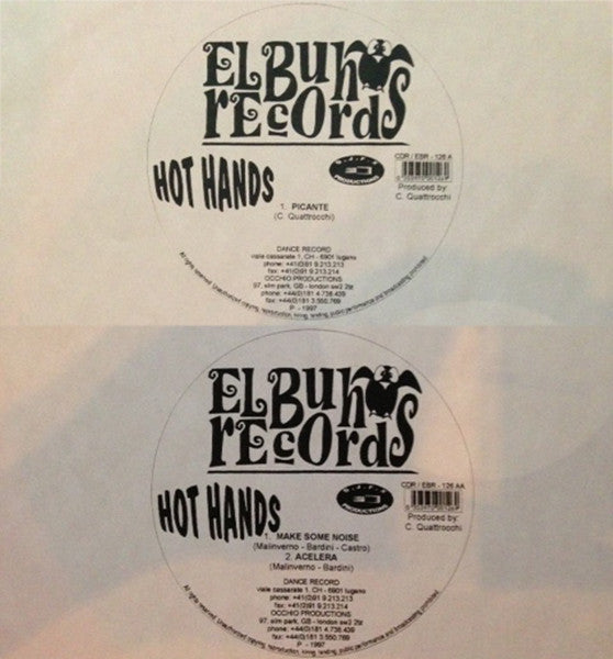 Hot Hands : Picante / Make Some Noise / Acelera (12", Promo)