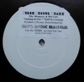 The Memzee* & MJ Cole : Coming At Cha / Said It's Coming (12", Promo, W/Lbl, Sti)