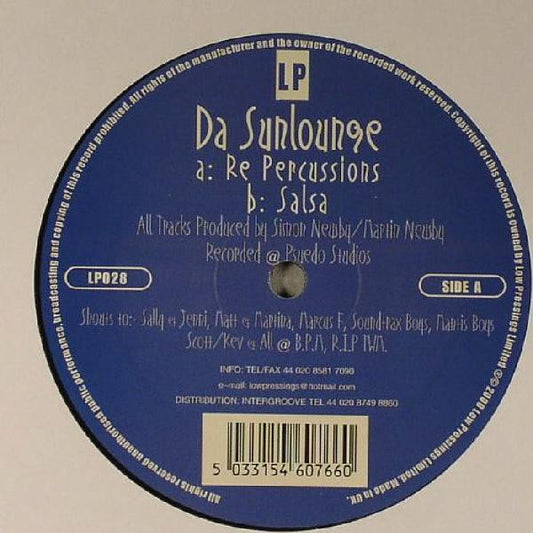 Da Sunlounge : Re Percussions (12")