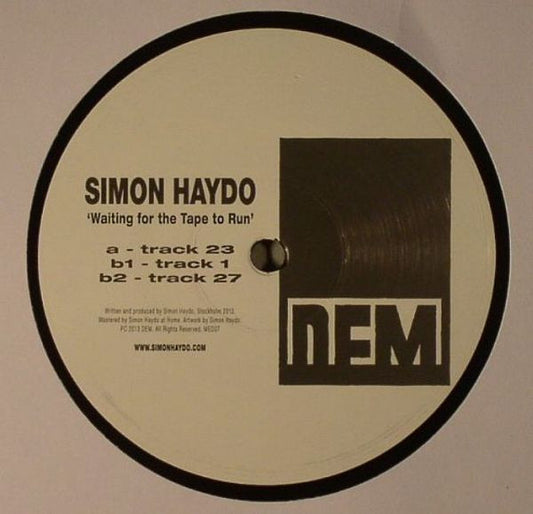 Simon Haydo : Waiting For The Tape To Run (12", EP)