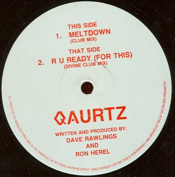 Qaurtz* : Meltdown (12", Red)