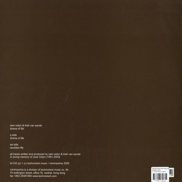 Sam Ostyn & Trish Van Eynde : Drama Of Life (12")