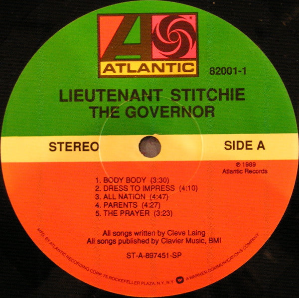 Lieutenant Stitchie : The Governor (LP, Album)