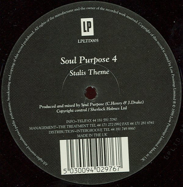 Soul Purpose : Soul Purpose 4 (12", S/Sided)