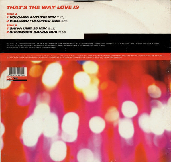 Volcano With Samantha Cartwright : That's The Way Love Is (12")
