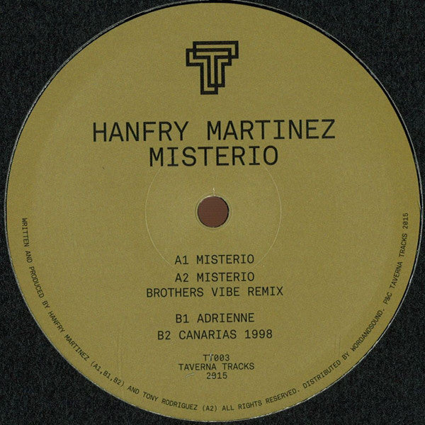 Hanfry Martinez : Misterio EP (12", EP)