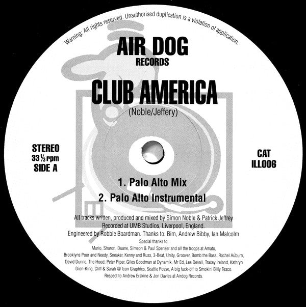 Club America : Club America (12")