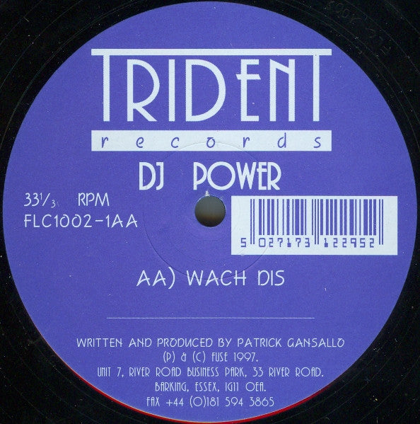 DJ Power (3) : Keep On Going / Watch Dis (12")