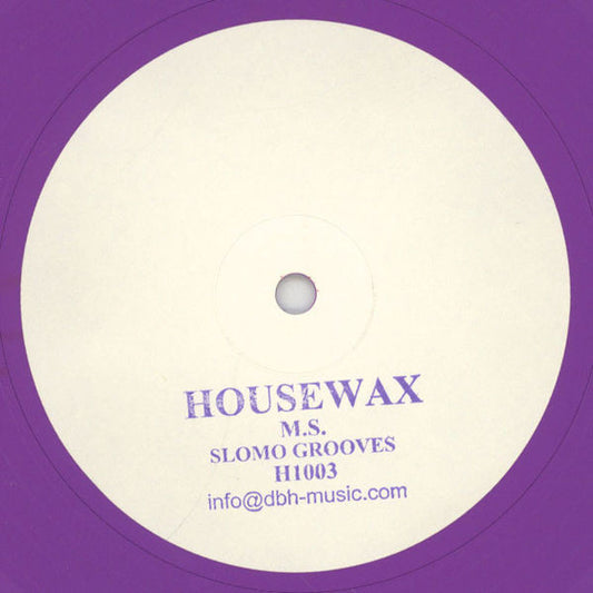 M.S. : Slomo Grooves (10", Ltd, Pur)