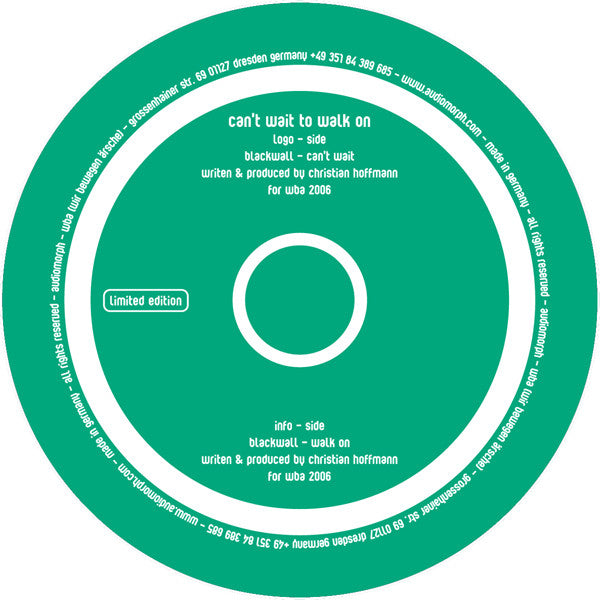 Blackwall : Can't Wait To Walk On (12", Ltd, Cle)