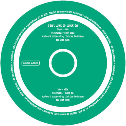 Blackwall : Can't Wait To Walk On (12", Ltd, Cle)