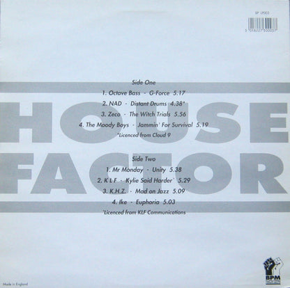 Various : House Factor (LP, Comp)