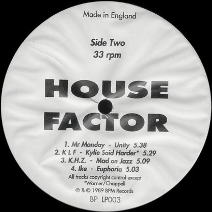 Various : House Factor (LP, Comp)