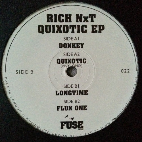 Rich NxT : Quixotic EP (12", EP)