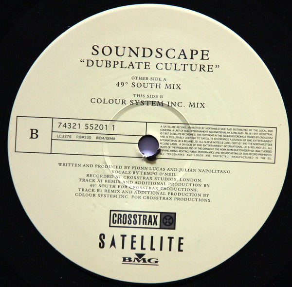 Soundscape (6) : Dubplate Culture (12", TP)