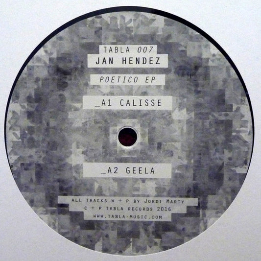 Jan Hendez : Poetico EP (12", EP)