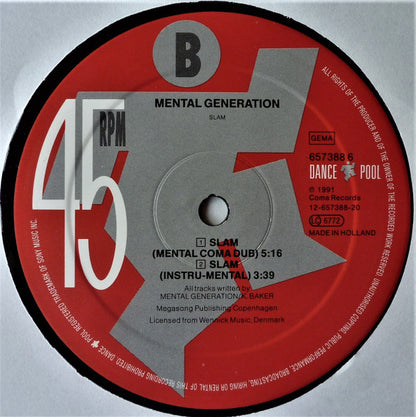 Mental Generation : Slam (Baby Mix) (12")