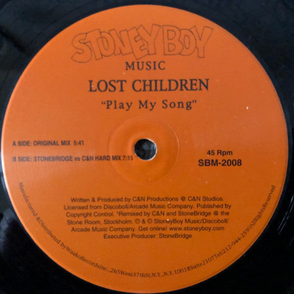 Lost Children (2) : Play My Song (12")
