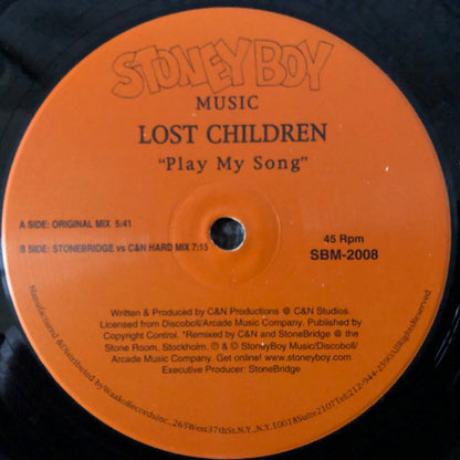 Lost Children (2) : Play My Song (12")