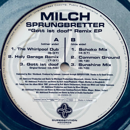 Milch : Sprungbretter ("Gott Ist Doof" Remix EP) (12", EP)