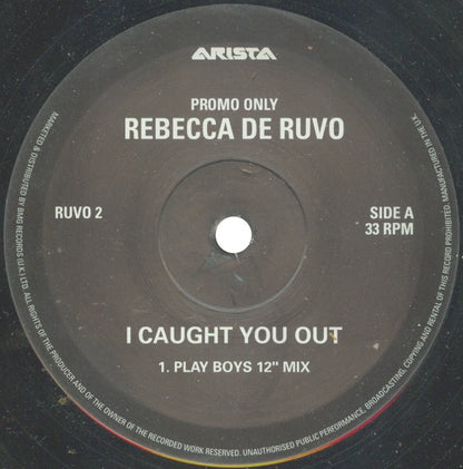 Rebecca De Ruvo : I Caught You Out (12", Promo)