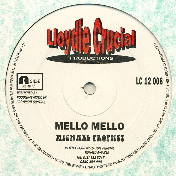 Michael Prophet : Mello Mello (12")
